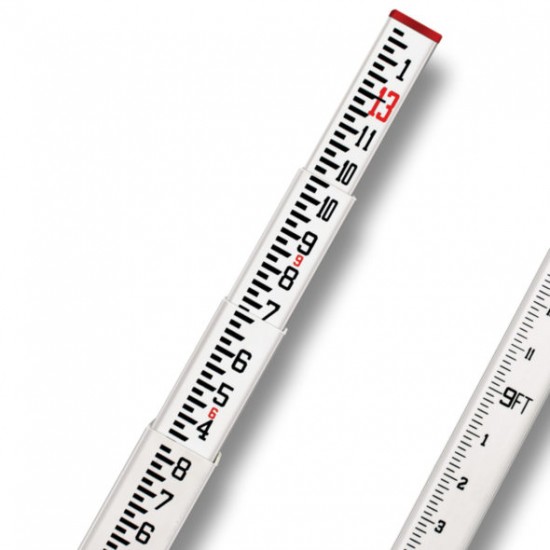 13-ft Fiberglass Leveling Rod (CR-type), 10ths 13-ft Fiberglass Leveling Rod (CR-type), 10ths