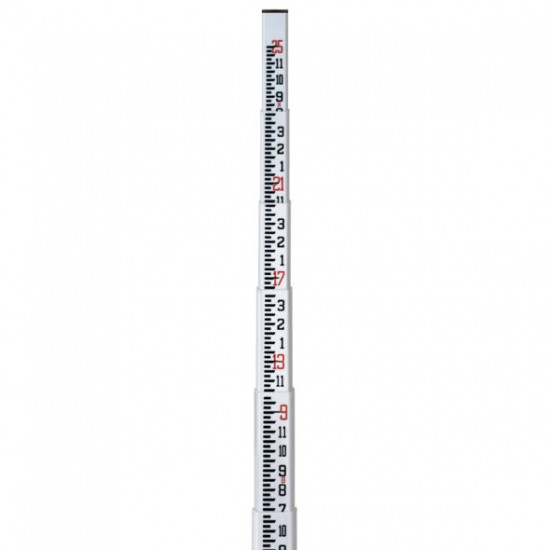 25' Surveyor's Fiberglass Leveling Rod (SVR-Type), Inches 25' Surveyor's Fiberglass Leveling Rod (SVR-Type), Inches
