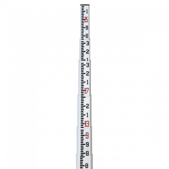 25-ft Surveyor's Fiberglass Leveling Rod (SVR-type), 10ths 25-ft Surveyor's Fiberglass Leveling Rod (SVR-type), 10ths