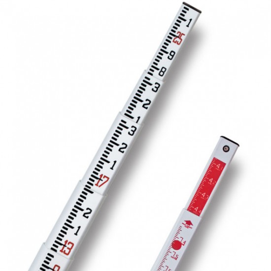 25-ft Surveyor's Fiberglass Leveling Rod (SVR-type), 10ths 25-ft Surveyor's Fiberglass Leveling Rod (SVR-type), 10ths