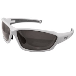 Reisling White Safety Glasses, Smoke Non-Polarized