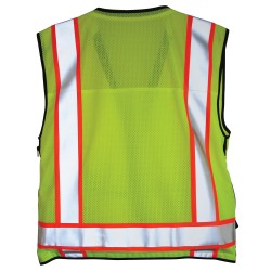 550 Surveyors Hi-Vis Lime Vest, Class 2