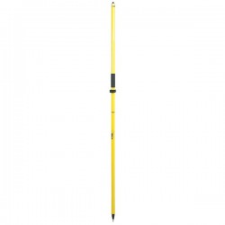 2 m GPS Rover Rod with Cable Slot - Standard Yellow