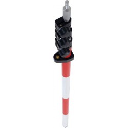 15.25 ft Aluminum TLV Pole - Red and White