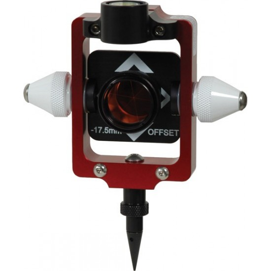 Red European Style Compact & Portable Prism Pole System - Offset -17.5 mm Nodal Red European Style Compact & Portable Prism Pole System - Offset -17.5 mm Nodal