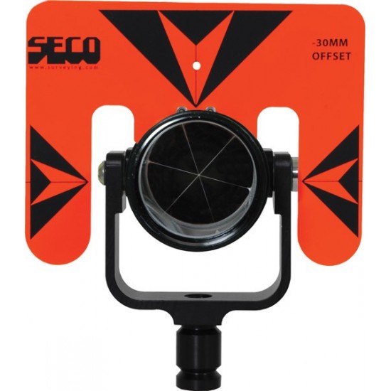 Rear Locking 62 mm Premier Prism Assembly with 5.5 x 7 inch Target - Flo Orange with Black