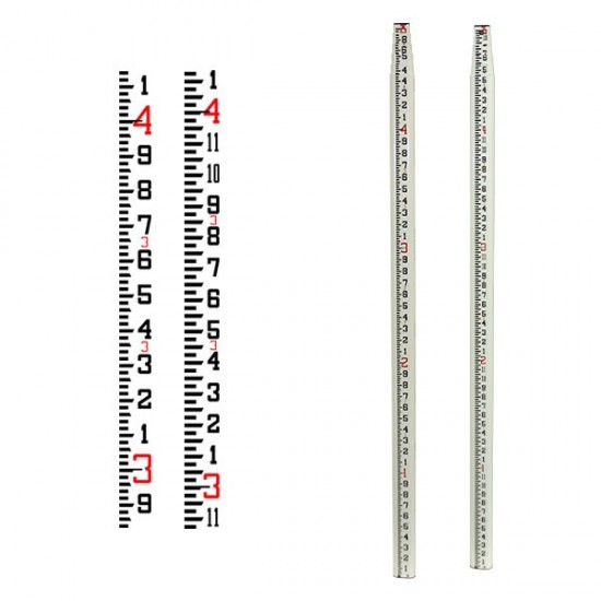 Fiberglass 25 ft SVR Rod — inches/10ths Grad Fiberglass 25 ft SVR Rod — inches/10ths Grad