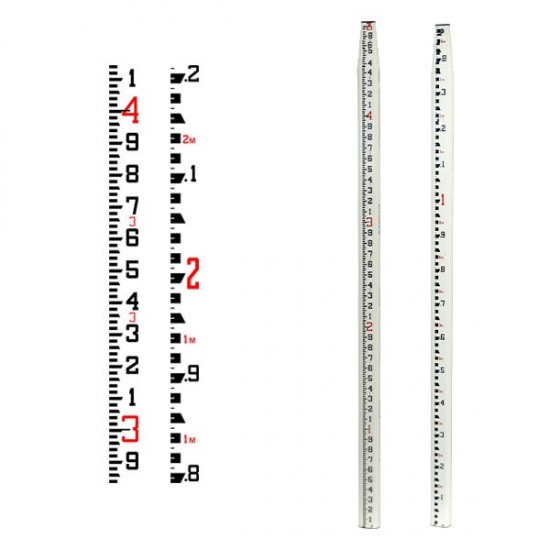 Fiberglass 25 ft/7.6 m SVR Rod — 10ths/Philly metric Grad Fiberglass 25 ft/7.6 m SVR Rod — 10ths/Philly metric Grad