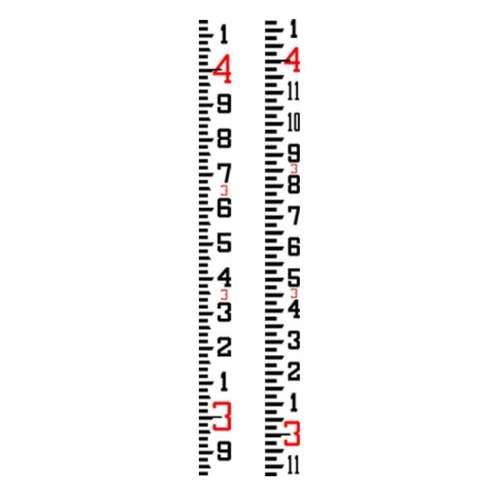 Fiberglass 17 ft SVR Rod — inches/10ths Grad