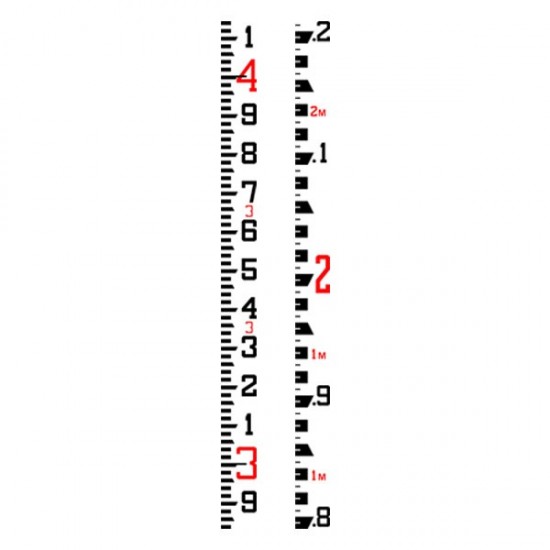 Fiberglass 17 ft/5.18 m SVR Rod - 10ths/Metric Grad Fiberglass 17 ft/5.18 m SVR Rod - 10ths/Metric Grad