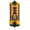 Apache Bullseye 3+ Machine Control Laser Receiver with Alkaline Battery - Yellow