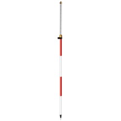 8.5' Compression Lock Prism Pole, red/white