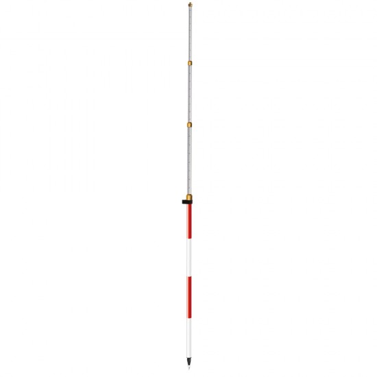 15' Compression Lock Prism Pole, red/white 15' Compression Lock Prism Pole, red/white