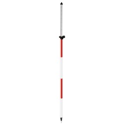 8.5' Twist Lock Red/White Prism Pole, aluminum