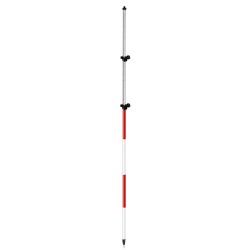 15' Twist Lock Red/White Prism Pole, aluminum